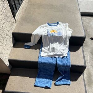 Blue and White Kids Pajamas